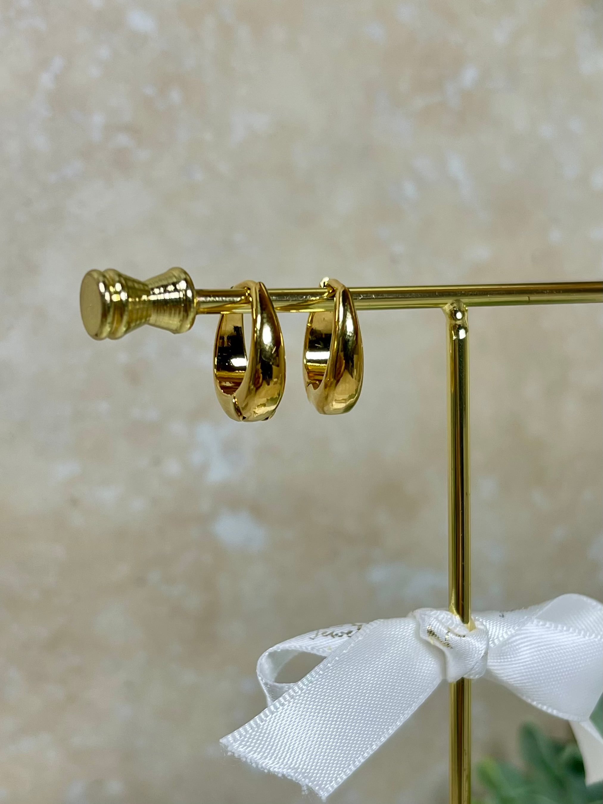 Boucles d'oreilles dorées