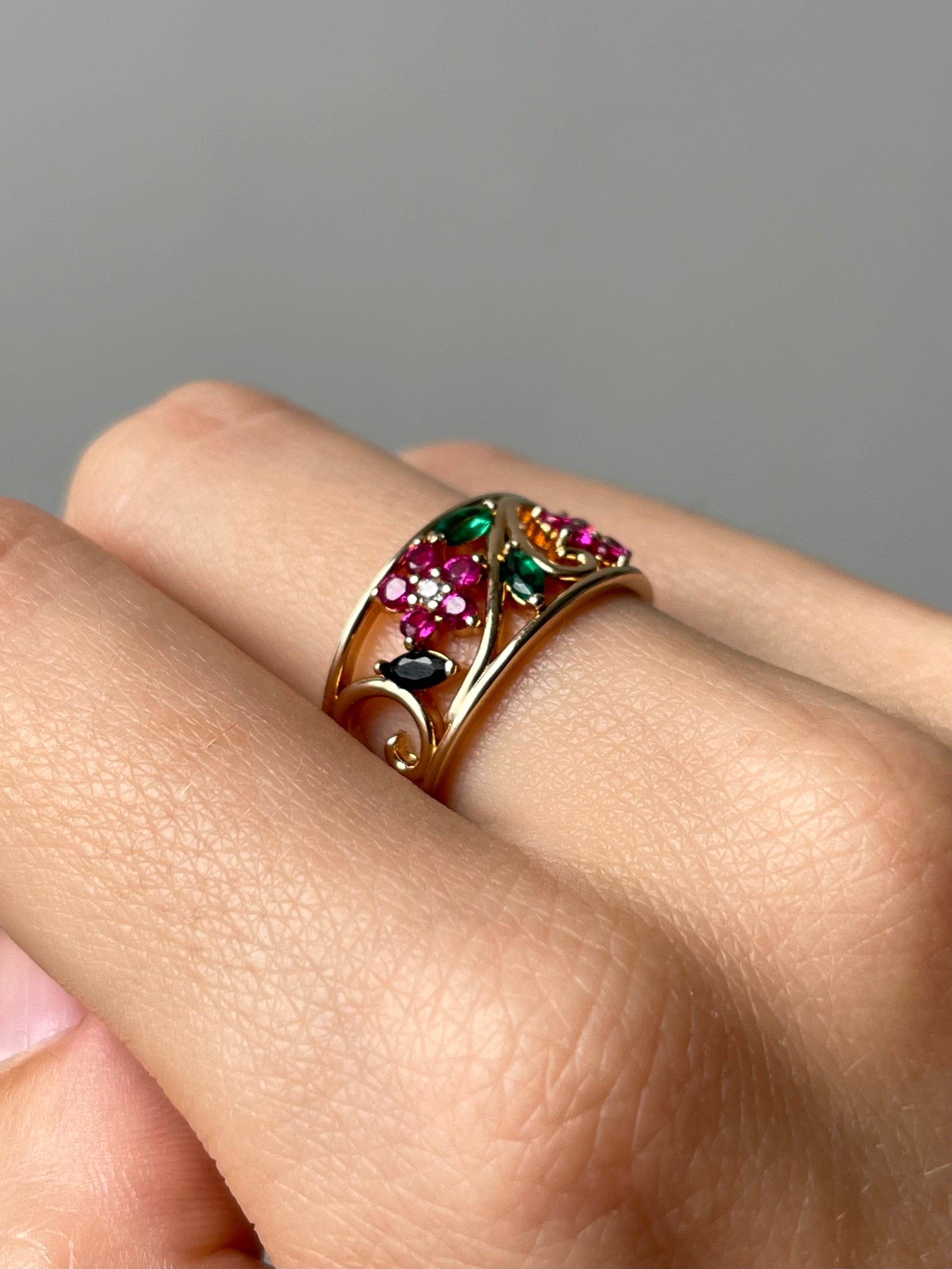 BAGUE FLORA